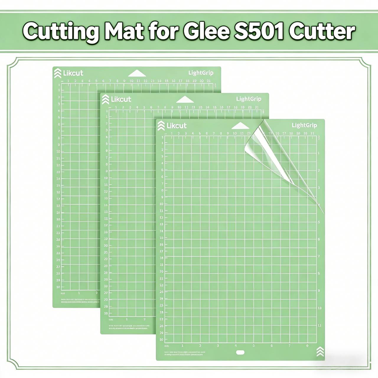 Plotter Cutting Mat - Yapışkanlı Kesim Matları 3'lü Paket 4,5