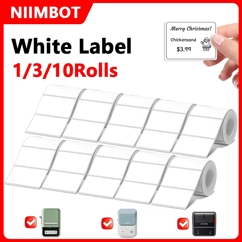 Commercial Printing Types - Niimbot 1/3/10 Rulo Beyaz Termal Etiket