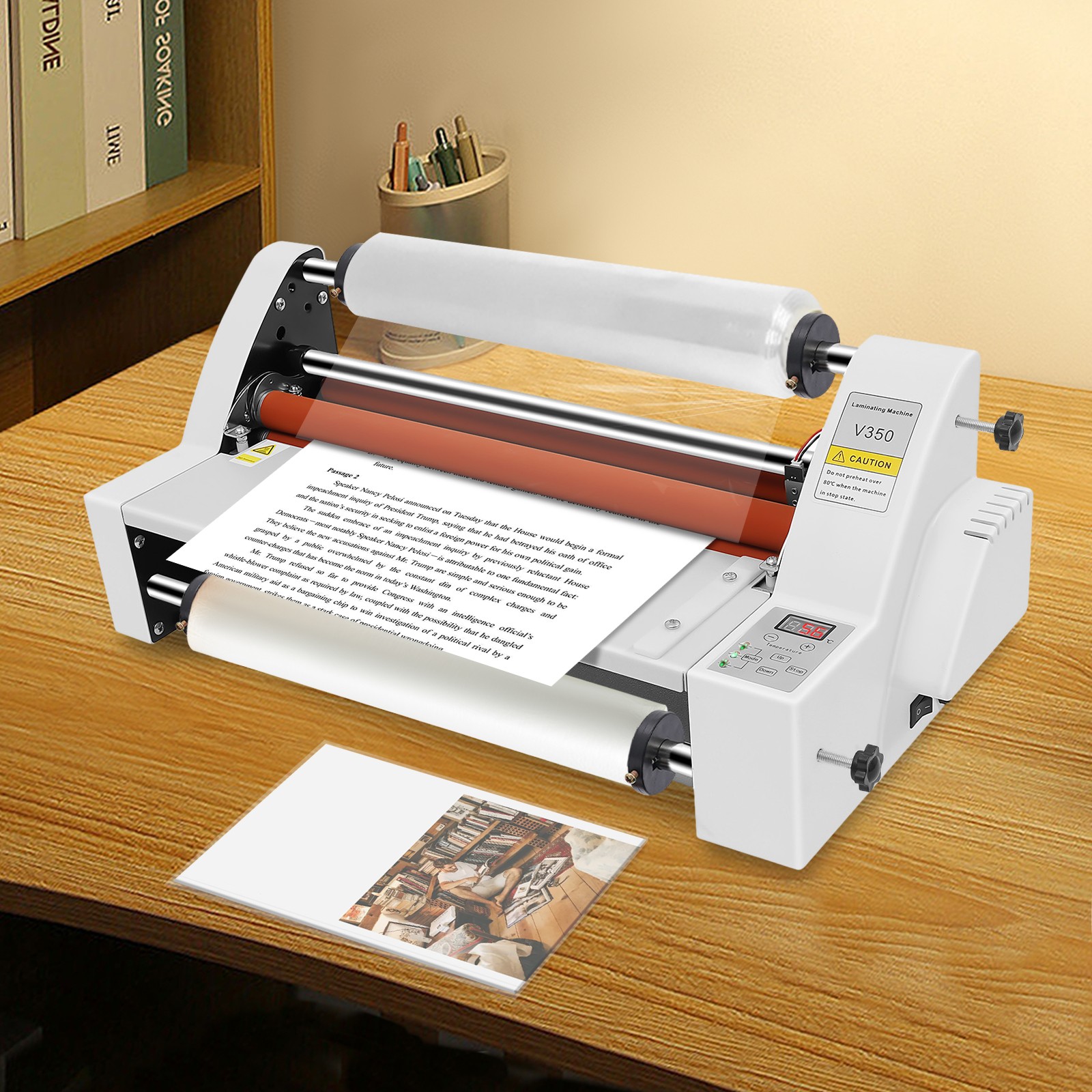 Commercial Printing In Photoshop - 110V V350 Tek/Çift Taraflı Sıcak Soğuk