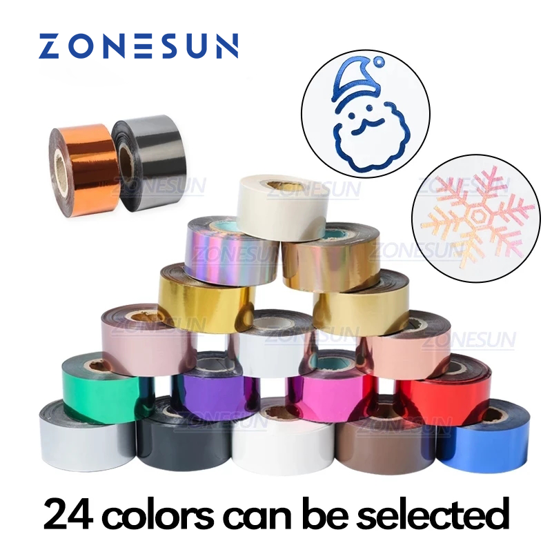 Foil Transfer Machine - ZONESUN 3/4/5 cm Altın Gümüş Siyah
