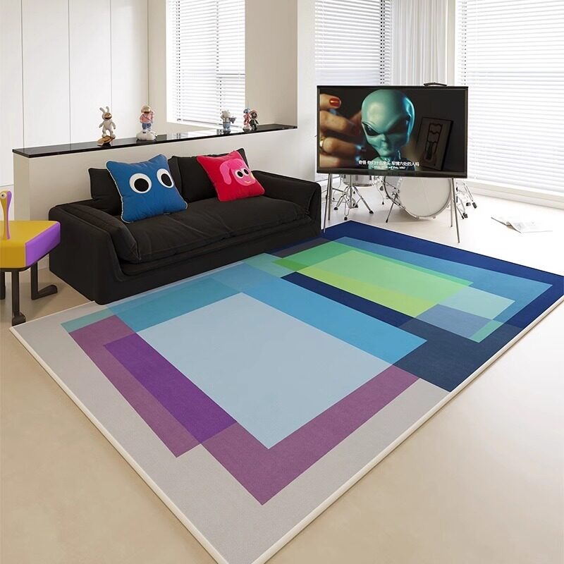 Soyut Renk Bloklu Baskılı Otur - Printing On Commercial incelemesi ve fiyatı
