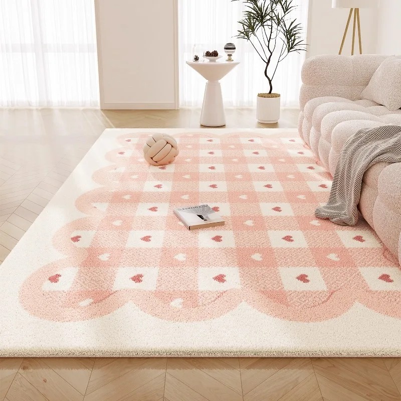 Tatlı Pembe Oturma Odası Halıs - Printing On Commercial incelemesi ve fiyatı
